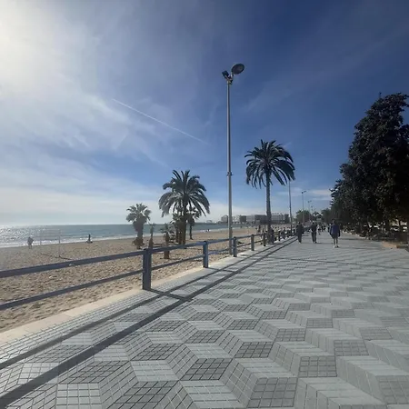 3 Junto A Playa Postiguet Con Terraza By Turihome *